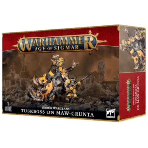 Warhammer Age of Sigmar Orruk Warclans Tuskboss on Maw-Grunta