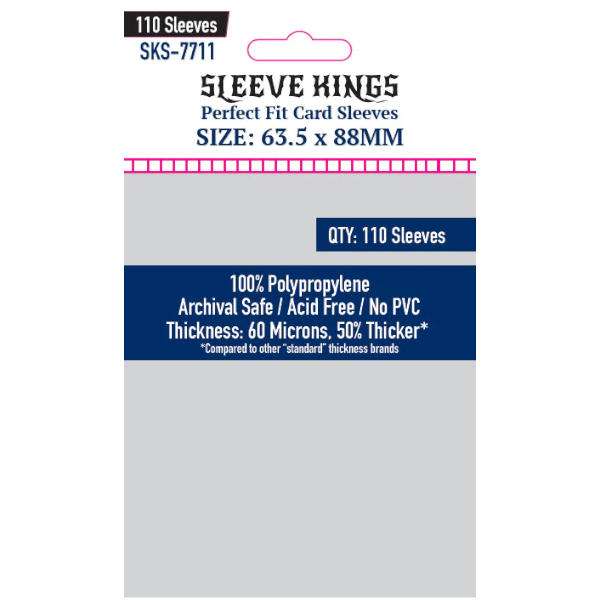 Sleeve Kings Perfect Fit Internal Card Sleeves 63.5x88mm 110pcs (7711)