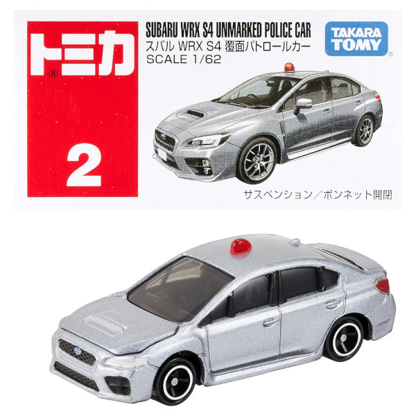 Tomica 02 Subaru WRX S4 Undercover Patrol Car