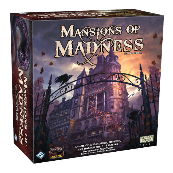 Mansions of Madness Second Edition box and cover art | Featured image for the best board games of 2016 blog.
