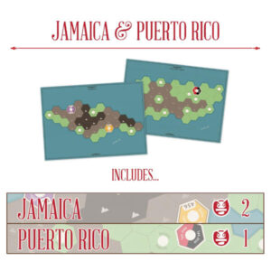 Age of Steam Deluxe Jamaica & Puerto Rico Promo Maps