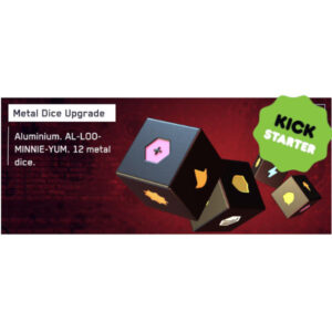 12 Aluminium Premium Dice for the Moonrollers Board Game This is not a standalone game, a copy of the Moonrollers Board Game is required to play!
