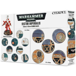 Warhammer 40K Sector Imperialis 25 & 40mm Round Bases
