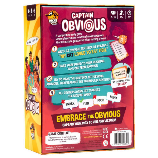 Captain Obvious Board Game