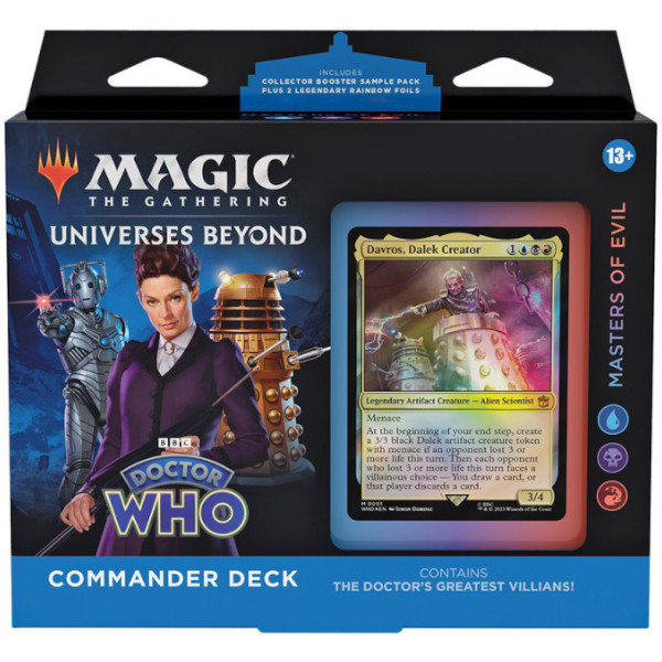 Magic the Gathering Universes Beyond Doctor Who Commander Deck Masters of Evil