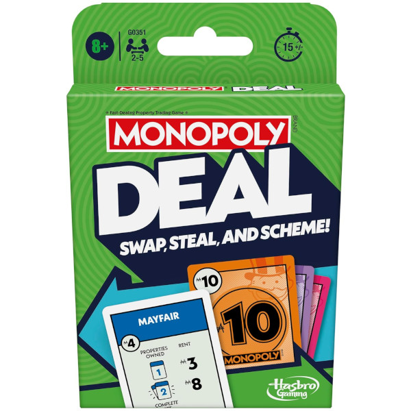Monopoly Deal Card Game Refreshed Edition