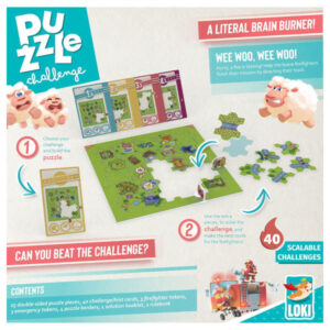 LOKI Puzzle Challenge Firefighters to the Rescue Board Game