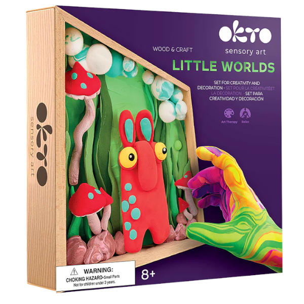 Okto Sensory Art Wood & Craft DIY Little Worlds Mommy Troll