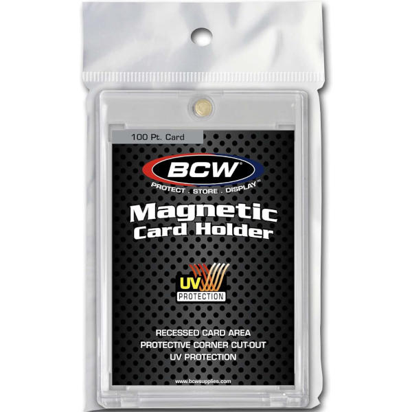 BCW One Touch Magnetic Card Holder 100 Pt Card Standard