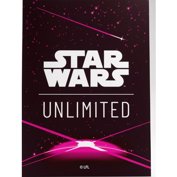 Gamegenic Star Wars Unlimited Premium Art Sleeves Card Back Magenta