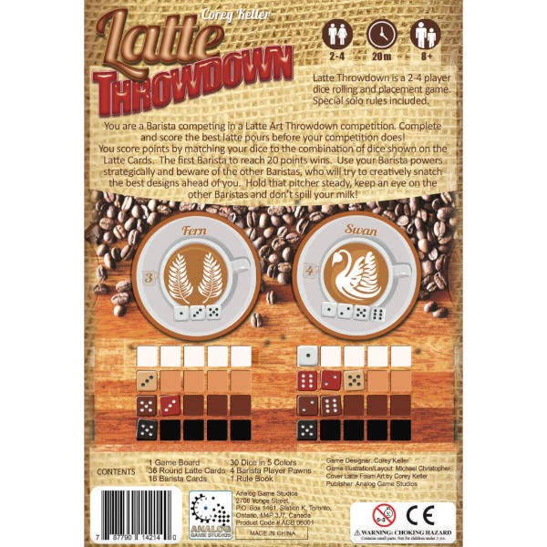 Latte Throwdown Board Game