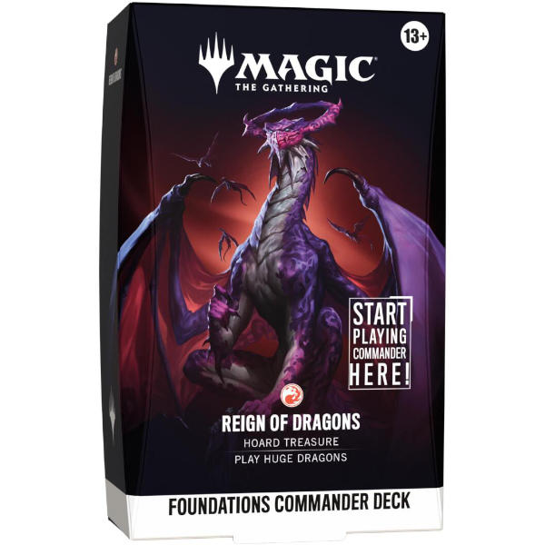 Magic the Gathering Foundations Commander Deck Reign of Dragons
