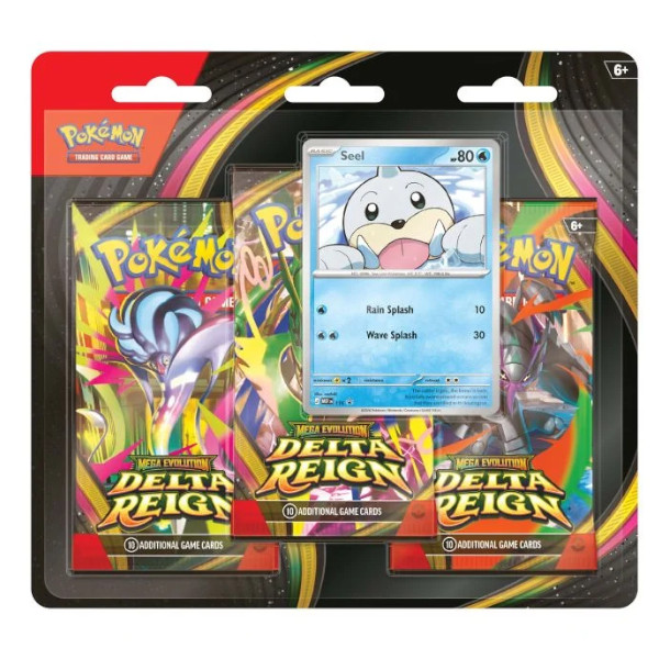 Pokemon TCG Mega Evolutions 6 Delta Reign Three Booster Blister