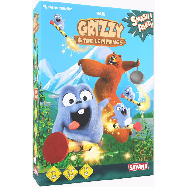 Smash Party Grizzy and the Lemmings Board Game