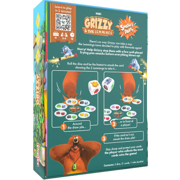 Smash Party Grizzy and the Lemmings Board Game